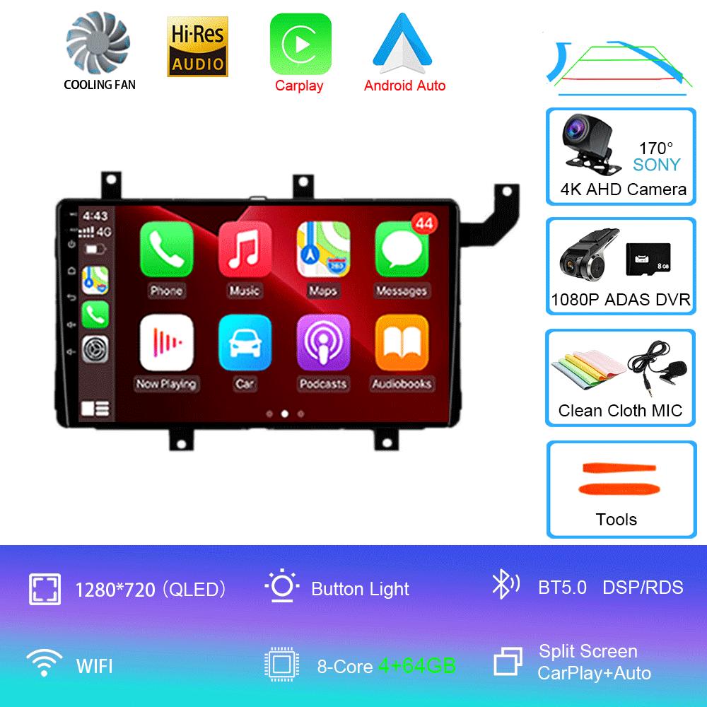 Car Radio Android 14 Carplay Auto For Toyota Tacoma N300 2015-2021 Multimedia Video Player GPS Navigation Stereo Head Unit Audio