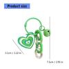 Creative DIY Heart Shaped Keychain With Glitter and Sturdy Acrylic Materials for Personalize Accessories