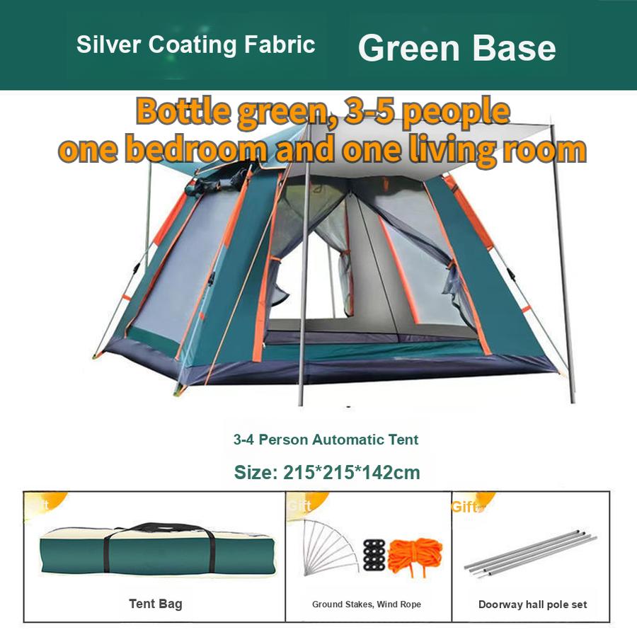 

Намет Для кемпінгу На відкритому повітрі Сімейний Пікнік Подорожі Сонцезахист Складаний Тент Портативний Автоматичний Водонепроникний Відпочинок 215*215*145cm