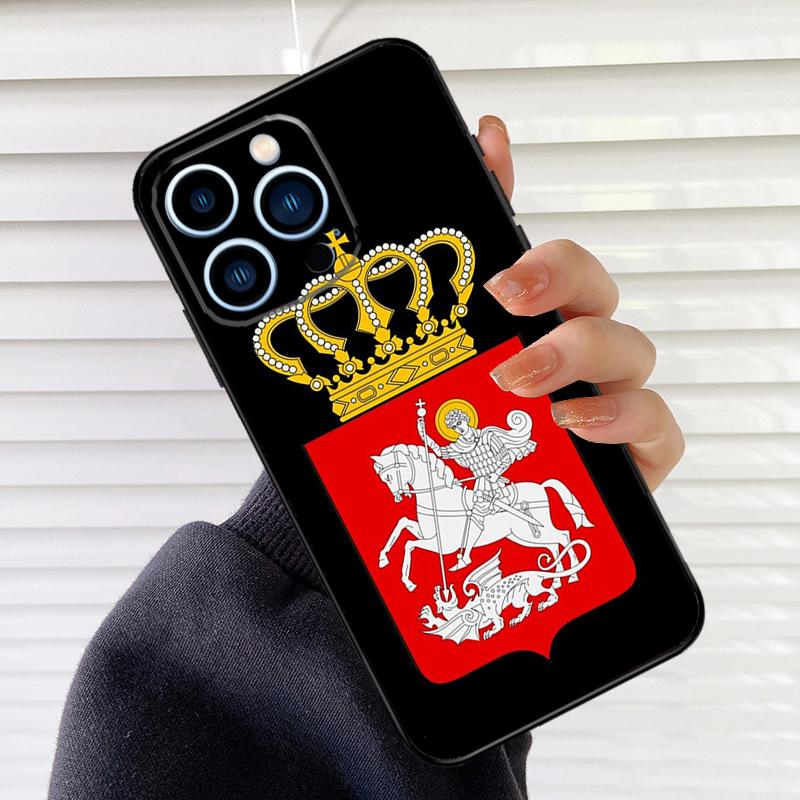 Georgien Flagge Handyhülle Für iPhone 17 16 15 13 11 12 14 Pro Max mini 15 16 Plus 16e 17 Air Cover Fundas
