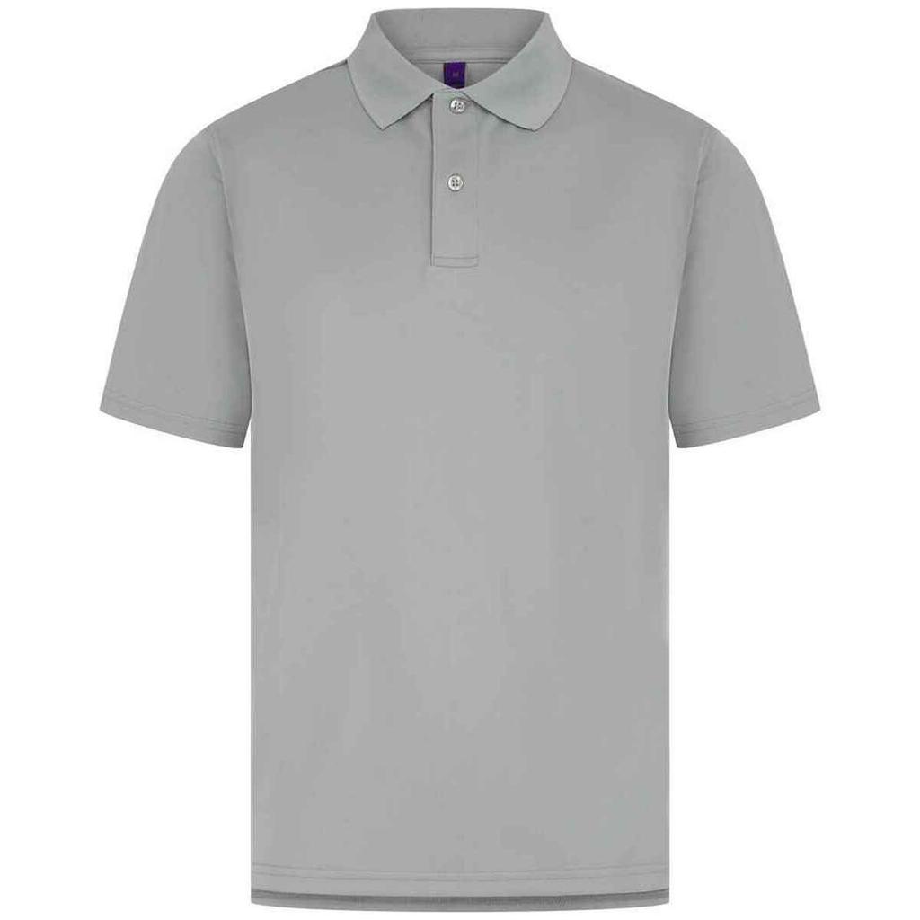 Henbury Mens CoolPlus Moisture Wicking Polo Shirt