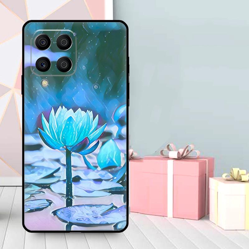 Lotus Flower Case For Samsung Galaxy M56 M52 M32 M53 M16 M11 M21 M31 M35 M12 M13 M14 M15 M36 M55 M34 M54