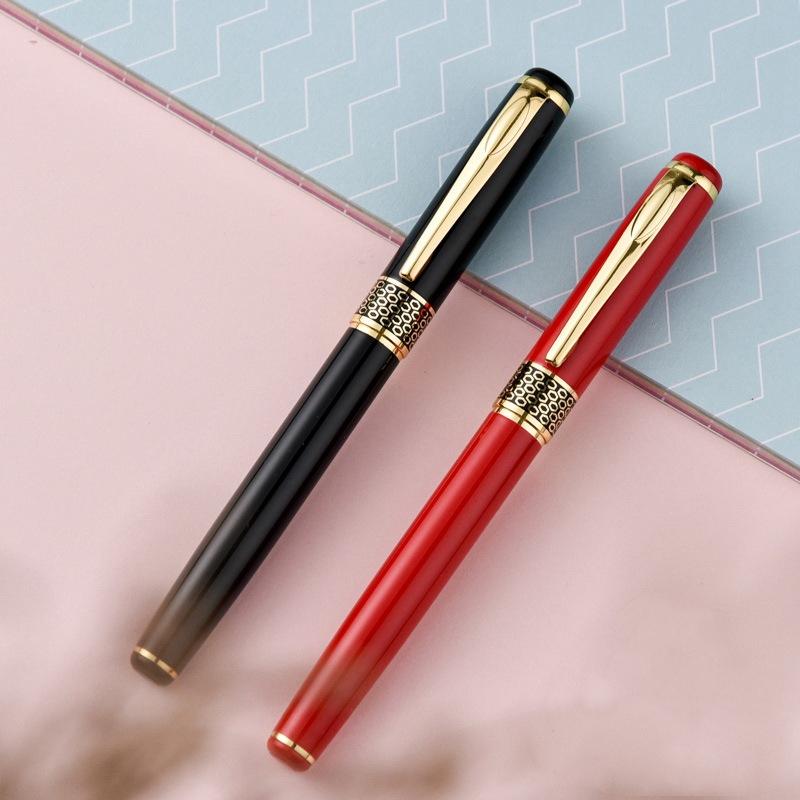 Minimally Designed Metal Signature Pen, Business Gift Ballpoint Pen, School Office Stationery, Writing Supplies