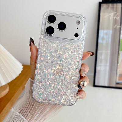 Luxus Bling Glitzer Pailletten Handyhüllen Für iPhone 17 Air 16 15 14 13 12 11 Pro Max Plus Weiches Silikon Glänzende Tropfkleber Hülle