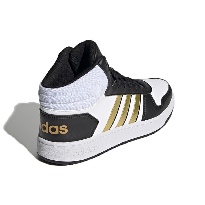 Adidas Hoops 2.0 Mid 'White Blue Gold' Sneakers H01197
