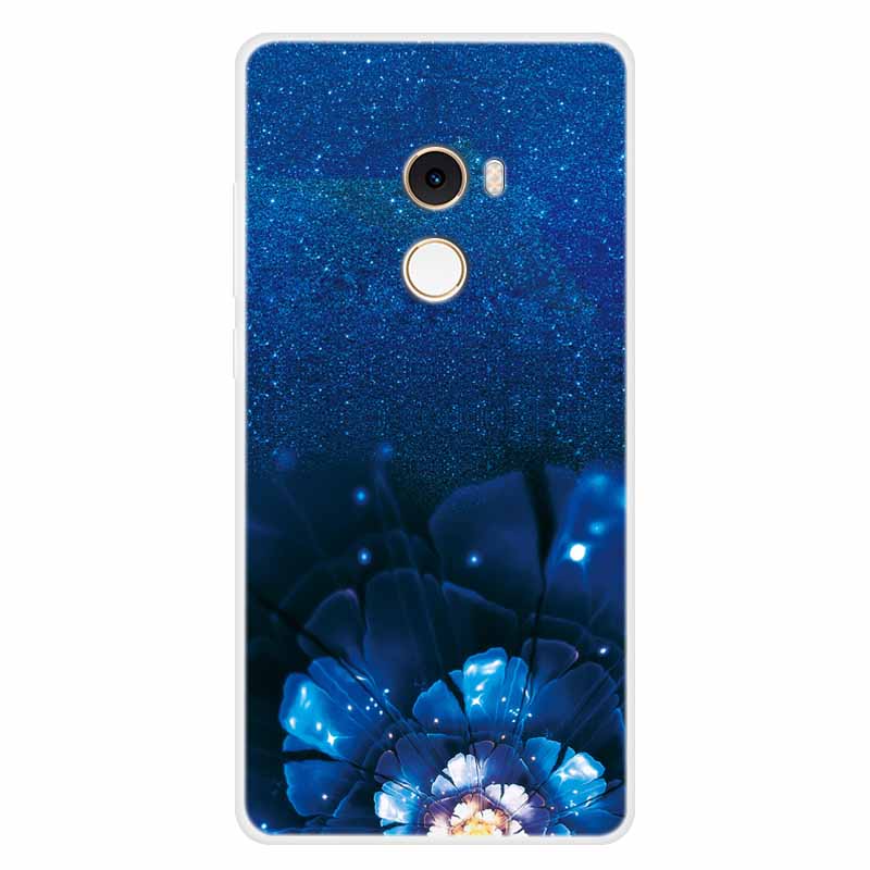 For Xiaomi Mix 2 Case Luxury Soft Silicone Back Cover Case For Xiaomi Mi Mix2 MDE5 Coque TPU Cartoon Bumper Funda Cute Shell