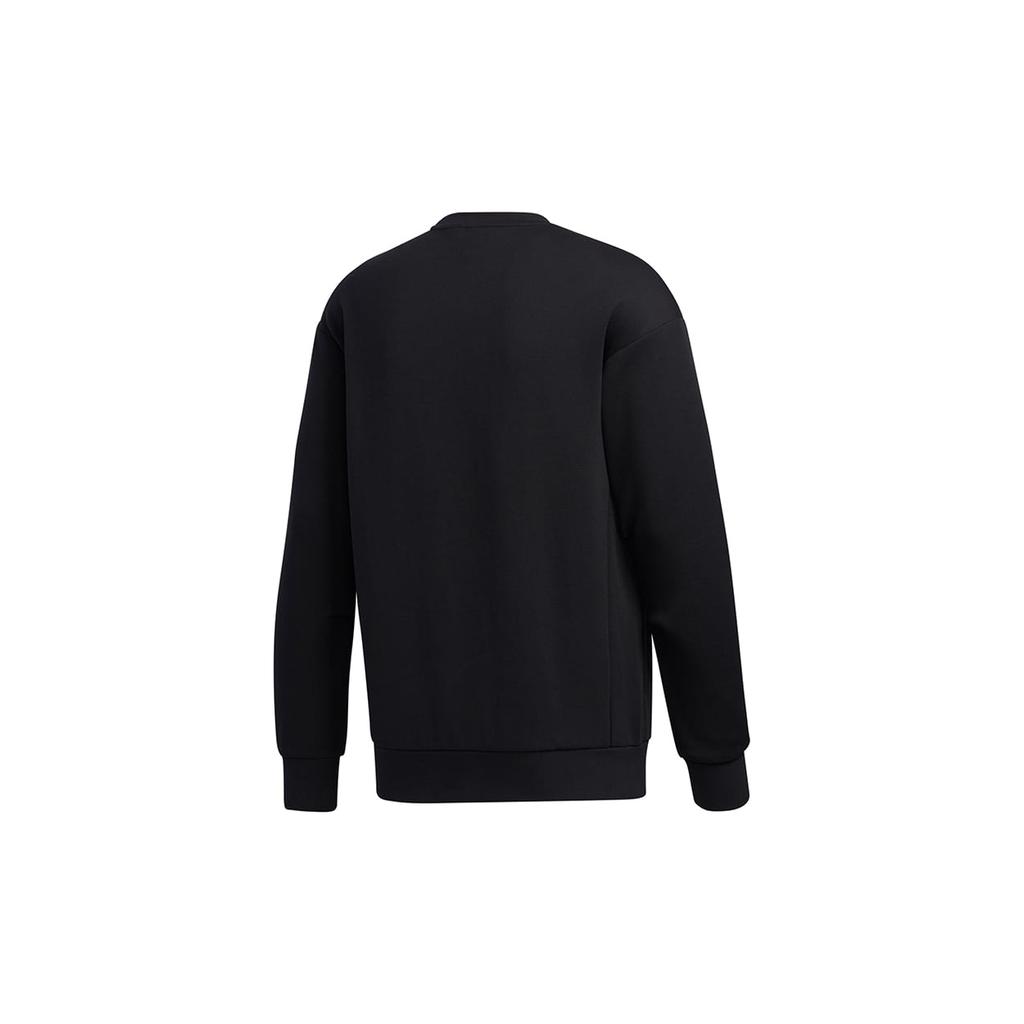 Adidas Sweatshirts Men's Black Crew Neck Moderate Regular GM4413