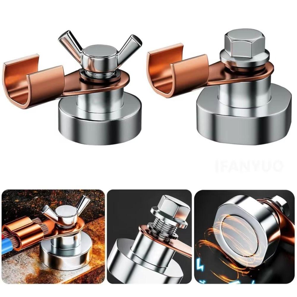 Copper Electrode Welding Clamps Powerful Magnetism Welding Support Welding Ground Magnet  Welder
