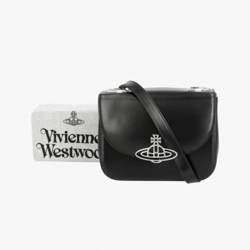 Vivienne Westwood Linda Silk Leather Crossbody 4802000fw L0077 N401