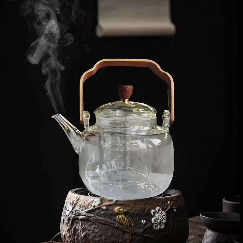 Thickened high temperature resistant tea separation glass teapot set Electric ceramic stove tea pot Special tea brewer for making tea