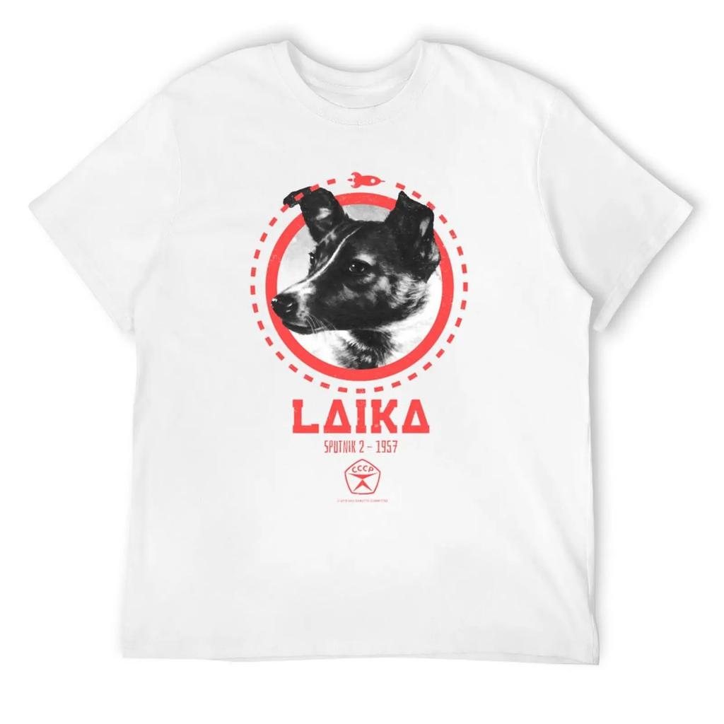 Laika - Sputnik T-Shirt Street Wear Anime Stuff T-Shirt Men