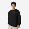 Li Ning Sports Lifestyle Series Fleece Pullover Crewneck Letter Embroidery Logo Sweatshirt Unisex sweatshirt Black AWDUA53-2