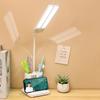 Double Head Desk Lamp, Eye-Caring Desk Lamps for Home Office, Dimmable Desk Lamp W/ USB Charging Port, 3 Color Mode
