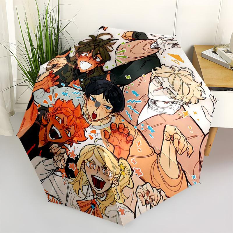 

1pc Outdoor Umbrella with Anime Characters | Automatic Opening & Closing | Portable 3-Fold Design | 8-Rib Iron Frame | Perfect Gift for Fans, Tra
