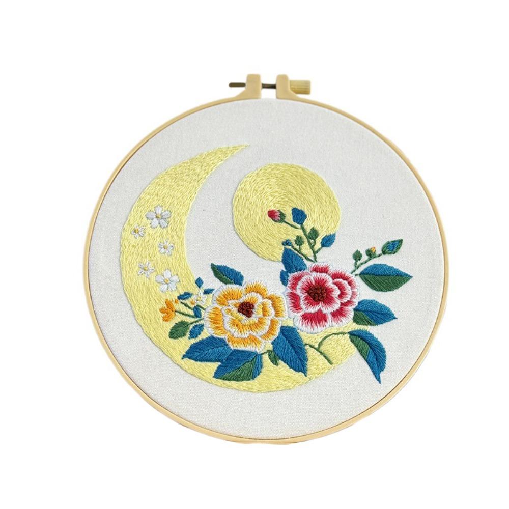 

Красочный набор для вышивки крестом Набор для вышивки своими руками Швейные принадлежности Набор для вышивки цветов для начинающих Style 3