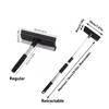 Double-Sided Glass Squeegee Extendable Handle Window Cleaning Wiper Portable Glass Brush Cleaner
