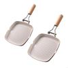 Foldable Handle Frying Pan Nonstick Aluminum Alloy Skillets For Camping And Small Kitchens With Even Heat Distribution P9YB