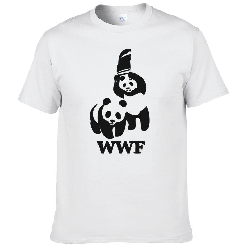 Panda Comedy Short Sleeve Cool Camiseta T Shirt Men T Shirt Summer Fashion Funny T-shirt #188