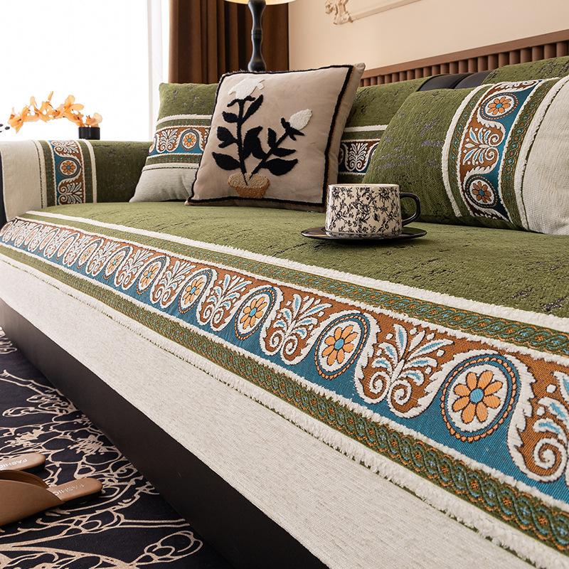 

Light Luxury Sofa Cushion Universal In All Seasons New High-End Seat Cushion Non-Slip And Anti-Cat Scratch Sofa Cover Cloth Towel 70*70cm