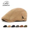 Autumn and Winter New Hat Men's Suede Beret Women's British Retro Forward Hat Suede Light Board Cap