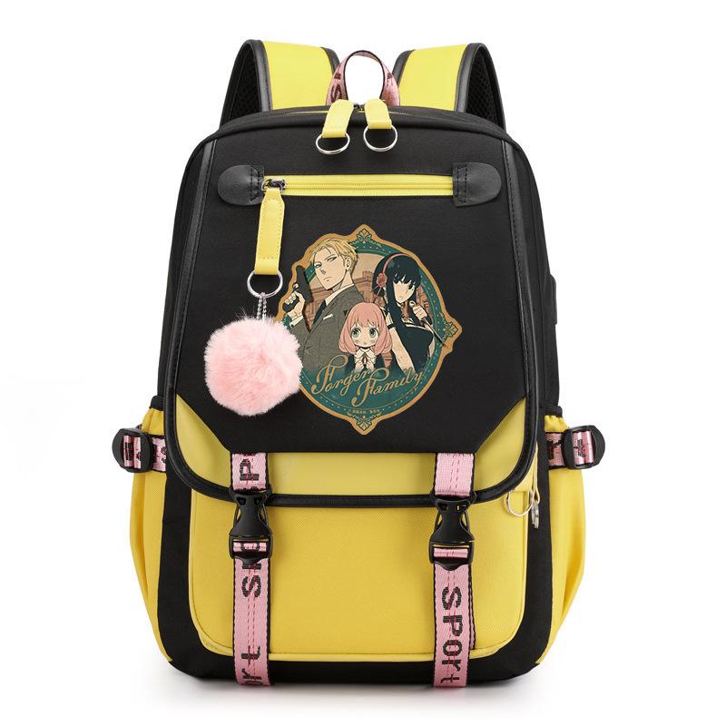 RiMan SPY x FAMILY Spy Play House Backpack Junior High School Student Personality Trend College Style School Bag