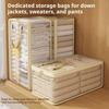 Transparent Clothes Storage Bag Foldable Design Organizer Storage Bag  For Home Use
