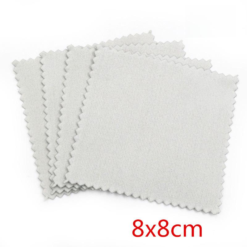 10pcs Polish Polishing Cloth Silver Color Cleaning Polishing Cloth Soft Clean Wipe Wiping Cloth For Silver Gold Jewelry Tools