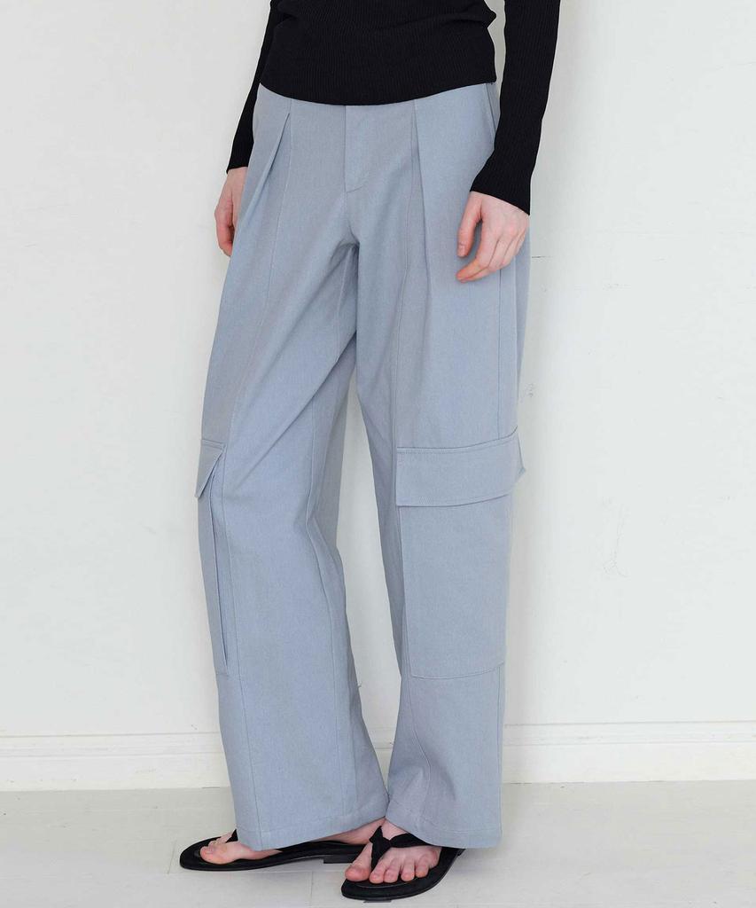 THERYE Washed Cargo Pants(Blue)