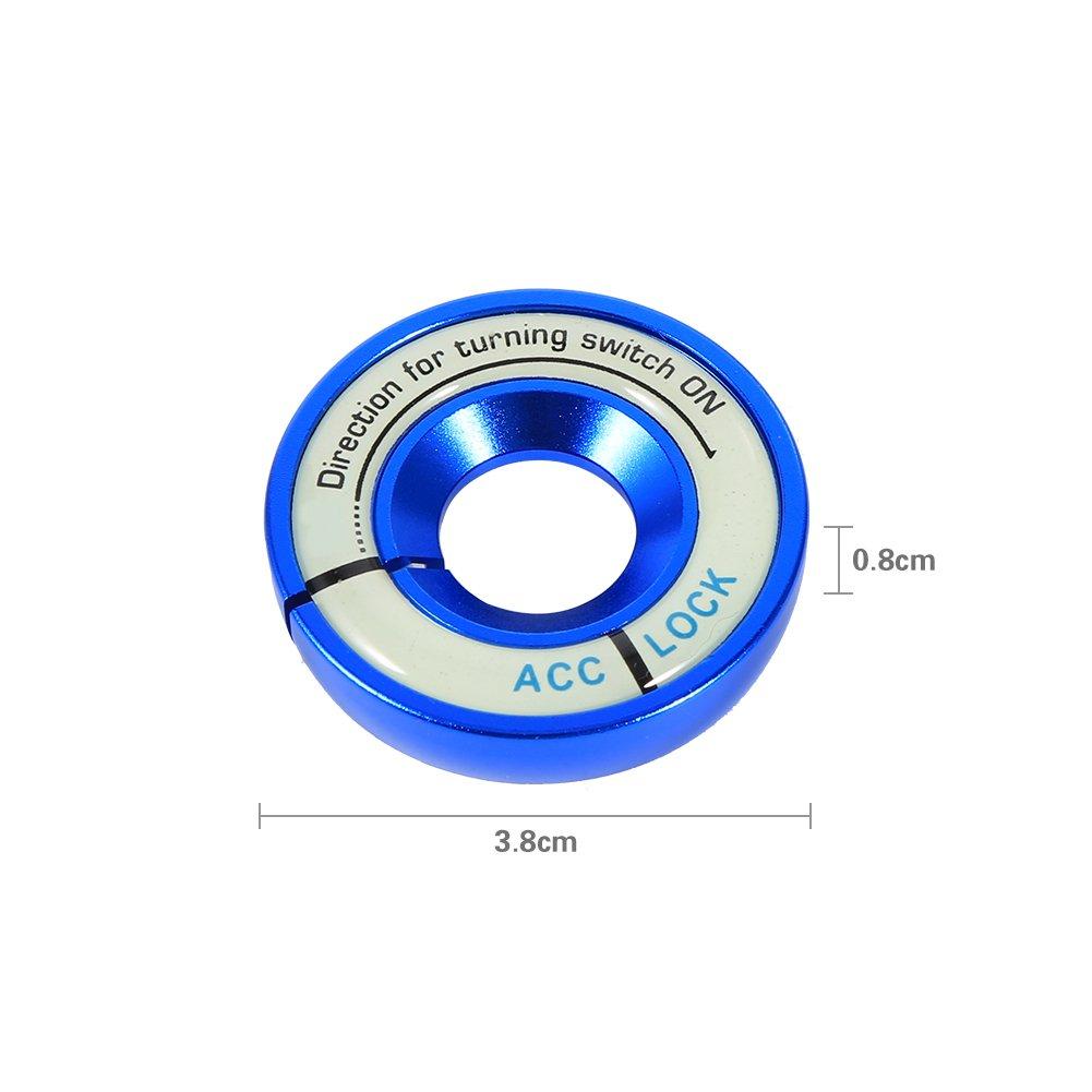 Ignition Key Ring, Auto Luminous Ignition, Key Ring Switch, Aluminum Alloy and Luminous Material