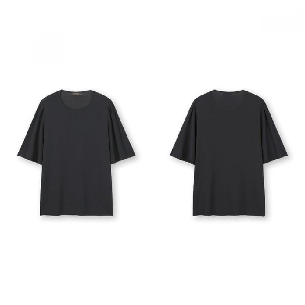 FURINA Viscose Puff Sleeve ShorT Sleeve KniT T shirT