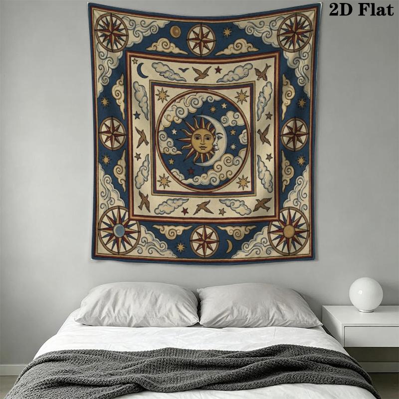 Sky Wall Tapestry Aesthetic Wall Hanging Printed Fabric Blanket Decorative Tapestries for Bedroom Living Room Home Decor