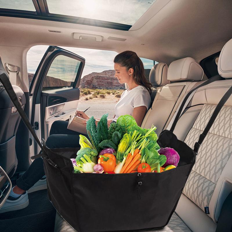 Car Seat Storage Hammock Passenger Seat Storage Travel Bag High Capacity Reusable Tear Resistant Oxford Cloth Behind Seat Car