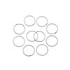 10Pcs/Pack 25/28/30/32mm Clasps Connectors Stainless Steel Chain Loop Keychain Split Key Ring