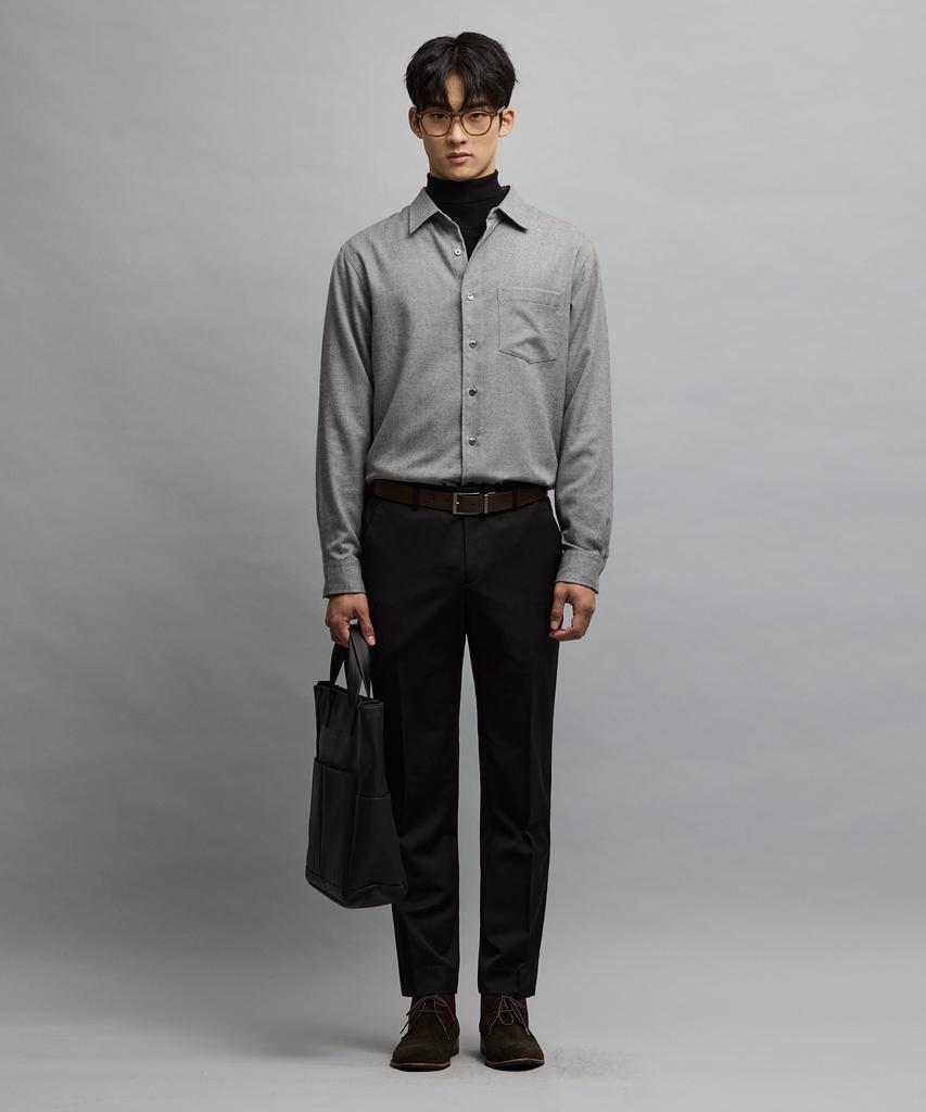 STCO Wool Four-Way Stretch All-Season Essential Formal Pants_Black (Slim Fit)_Ssluz11Ssb