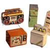 Xianci Retro Street Scene Building Blocks Educational Toy Set - TV & Refrigerator. Ideal Birthday Gift for Girls.