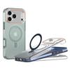 For iPhone 17 Pro Max Magnetic Case with Kickstand TPU+PC Shockproof Phone Cover