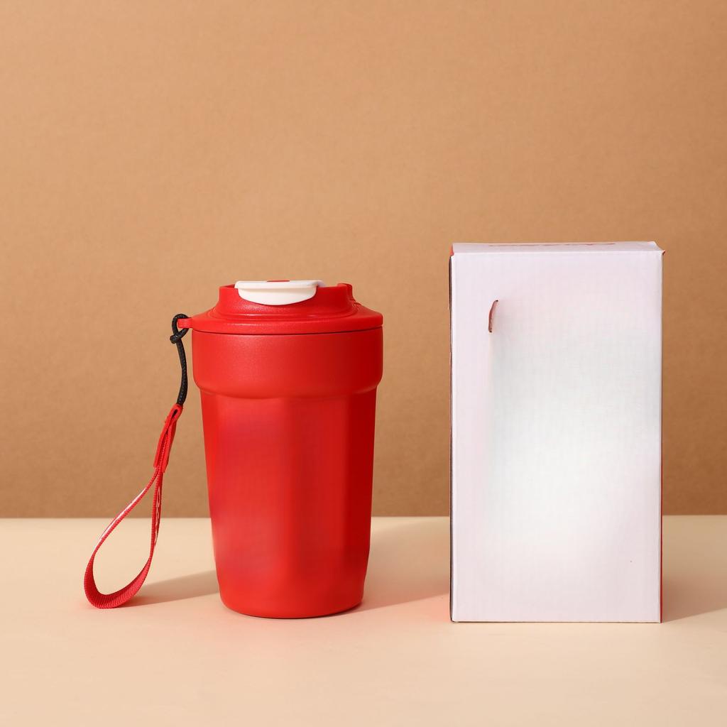 316 Stainless Steel Fun Mug Student Office Octagonal Coffee Cup Portable Female Rope Cup