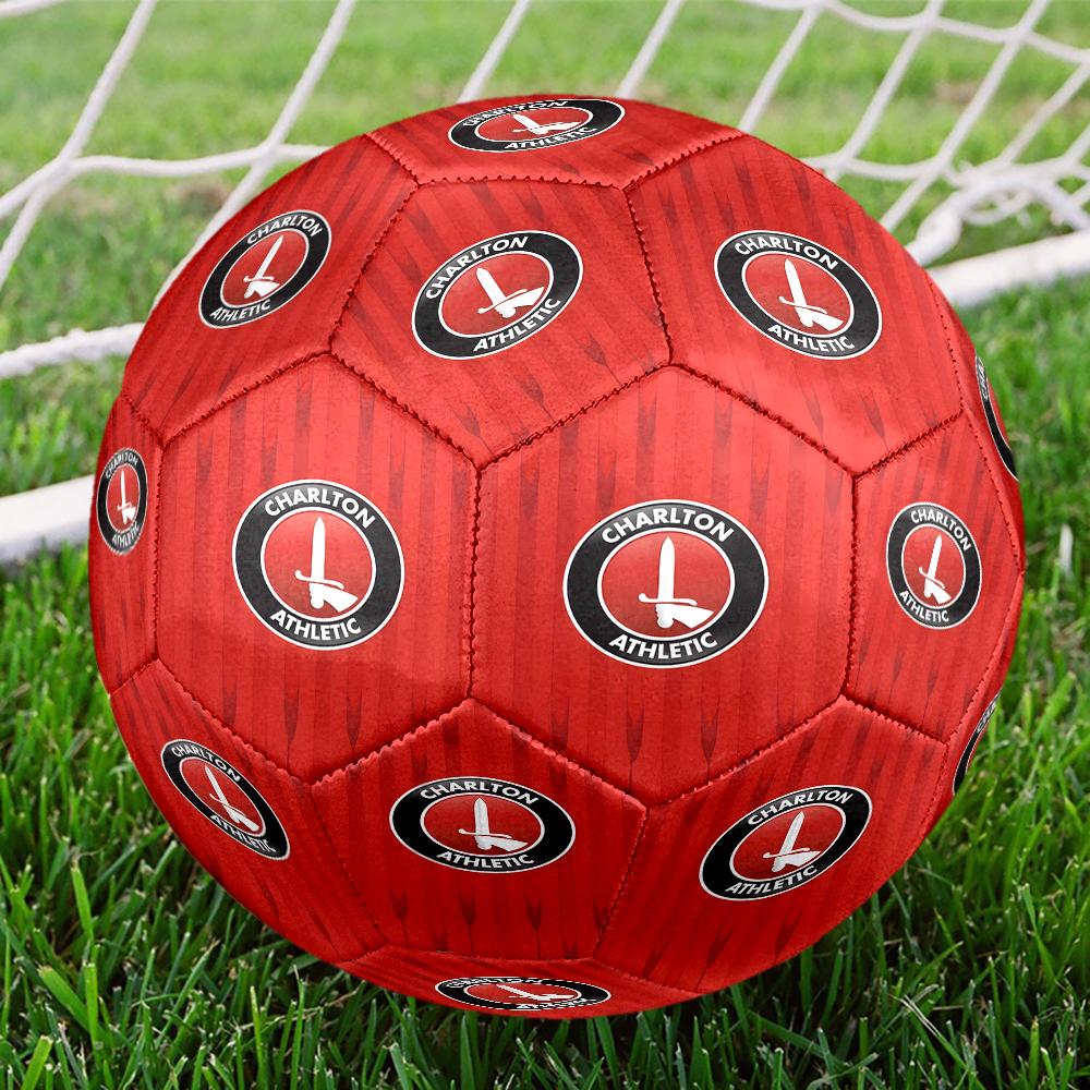 Football Charlton-Athletic Crest Size 5 Soccer Balls, Anti-Slip, Protective Football, Outdoor Sport, a Unique Gift Suitable for Him/her, Birthdays