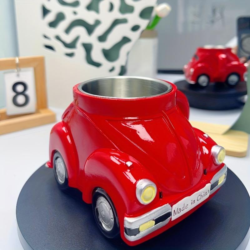Vintage Car-Shaped Coffee Mug - Antique Cup, Pen Holder & Desk Decor. Creative Gift for Car Lovers. 