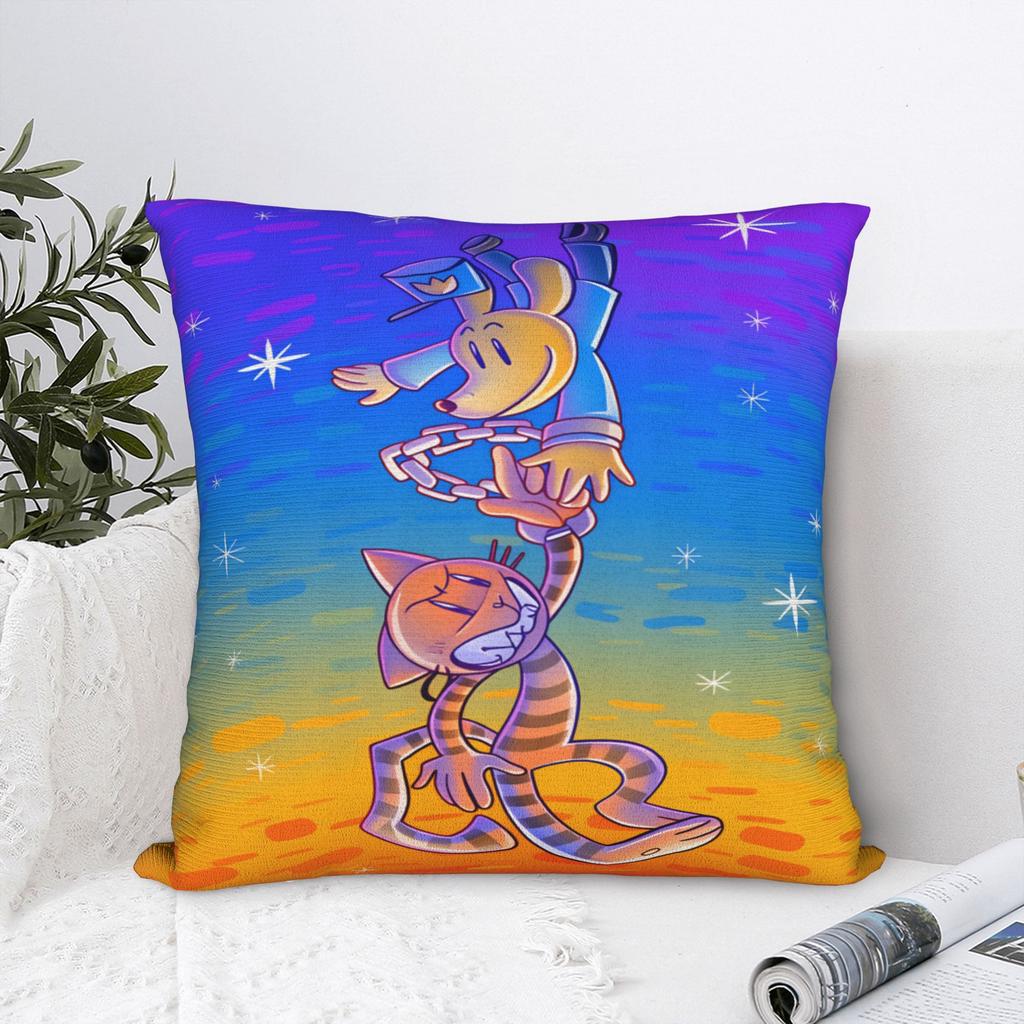 Pillow Case Dog Man Comic Anime Soft Pillow Cover For Wedding Party Home Decor Cute Funny Pillowcases