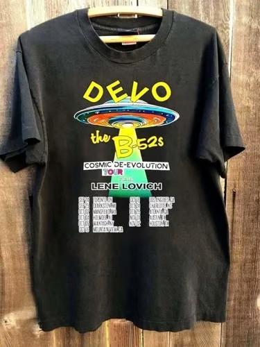 

NEW!!! Devo The B-52’s Cosmic De-Evolution Tour 2025 Unisex T-Shirt Unisex T-Shirt XXXL