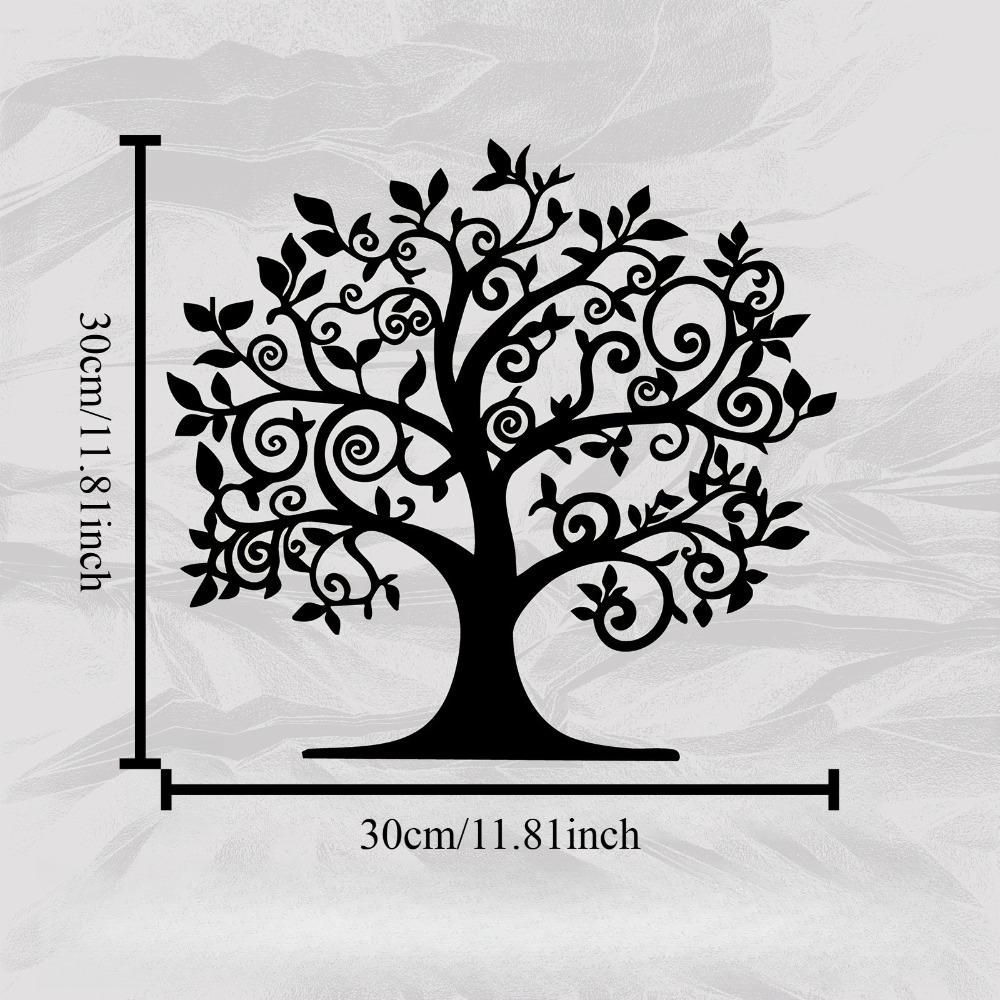 

Tree of Life Metal Wall Art Rust Resistant Iron Sculpture for Outdoor Garden Fence Living Room Nature Theme Christmas Thanksgiving Gift Home Decor 12in