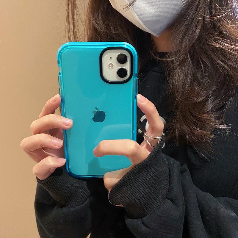 Buy Simple Style Texture Lake Water Blue Coral Pink Iphone Mobile Phone Case For Iphone12 Pro Max Xr Apple 11 Mobile Phone Case Drop Resistant Girl Tpu At Affordable Prices Free Shipping Real Reviews