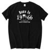 Born In 1966 Tshirt 53th Year Birthday Age Present Beer Funny Aged Mens Gift Men Black Cotton Tshirt Summer Fashion Tops