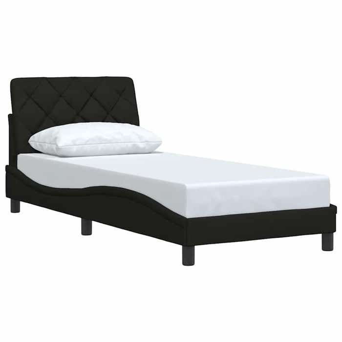 VidaXL Bed Frames Without Mattress Black 90x190 Cm Fabric 3310568