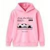 Kids Boys Girls Pullover Hoodie, Cool Race Car Speed Street Aesthetics Print Casual Soft Hooded Sweatshirt for Daily Wear Street Style Children Top