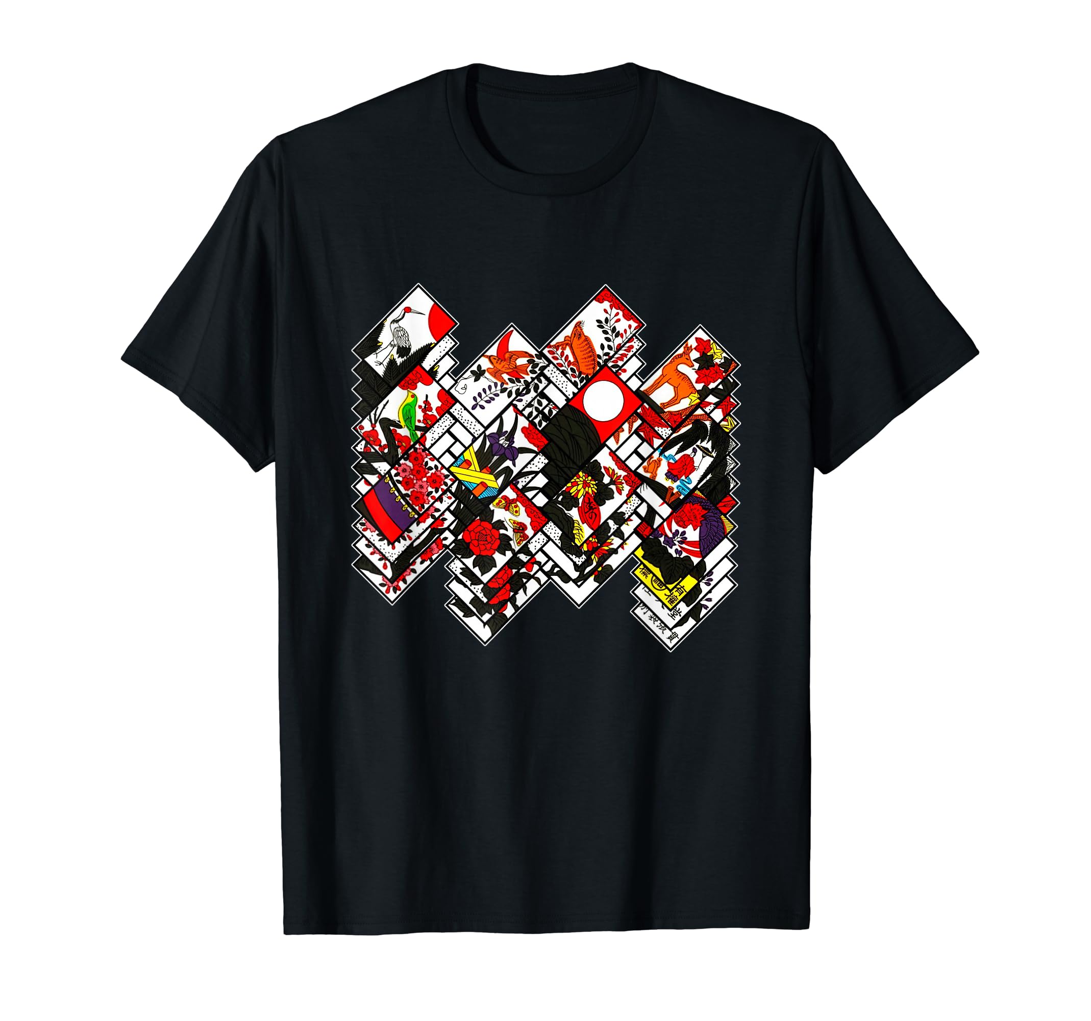 

Japanese Traditional Craft Hanafuda Cards Men s Women s T-Shirt чёрный