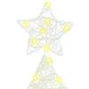Christmas Tree with 160 Warm White LEDs 150 cm Acrylic