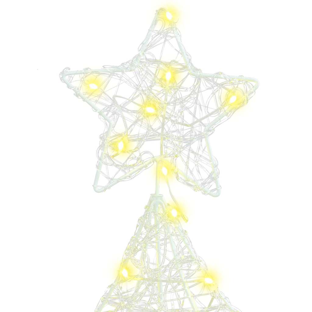 Christmas Tree with 160 Warm White LEDs 150 cm Acrylic