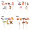Decorations Jungle Animal Model  Birthday Party Cake Toppers Forest Animal Shape Woodland Creatures Theam Cupcake Topper